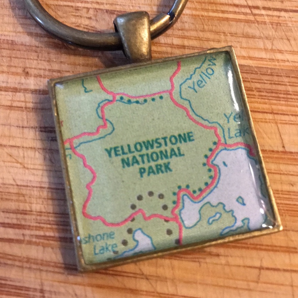 Yellowstone National Park keychain